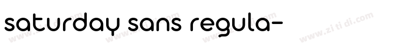 saturday sans regula字体转换